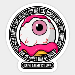 Strawberry Eyeball Icecream Sticker